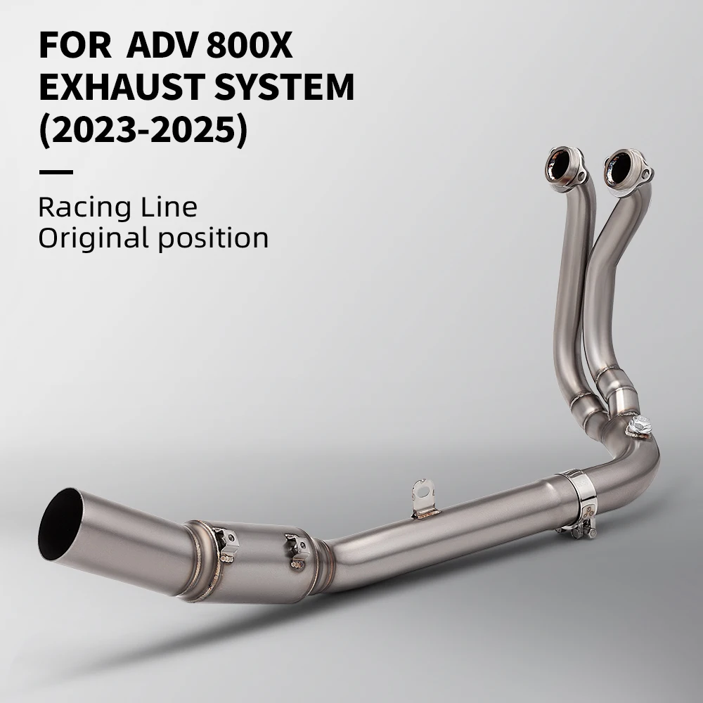 Tubo escape ADV Rally Pro 60mm acero inoxidable