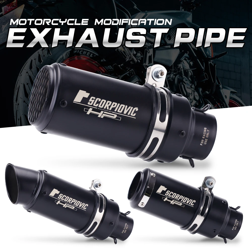 Silenciador universal de escape para moto y dirt bike - inoxidable