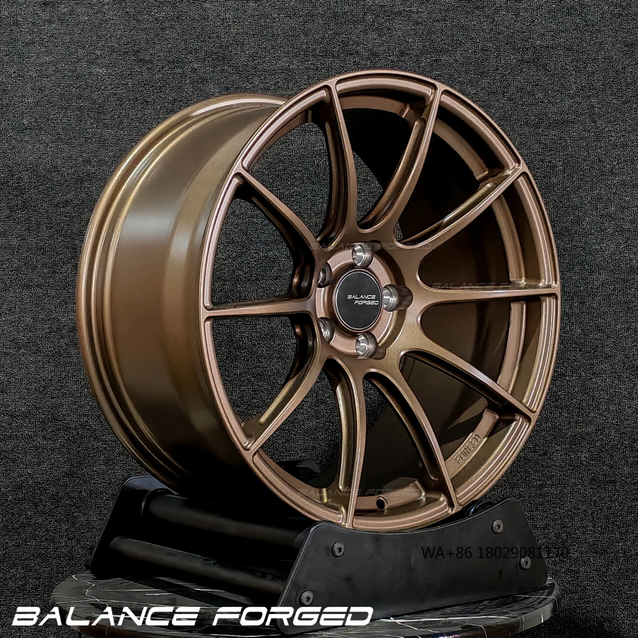 Llantas forjadas SM-10RS aluminio 6061-T6 5x114.3 bronce cromado
