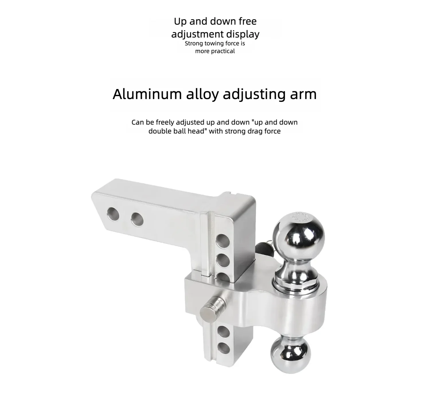 6-8 Inch Auto Reddingsaanhangwagen Haak, Rv Montage Haak, Off-Road Voertuig Sleephaak, Gemodificeerde Metalen Aanhangwagenhaak - imagen 2