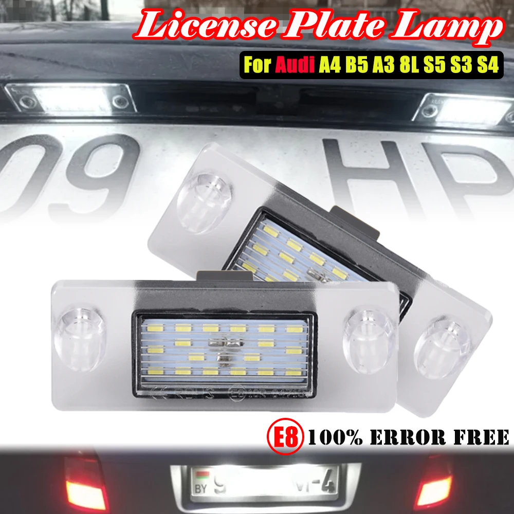 Luz LED de matrícula para Audi A3 8L S3 Sportback