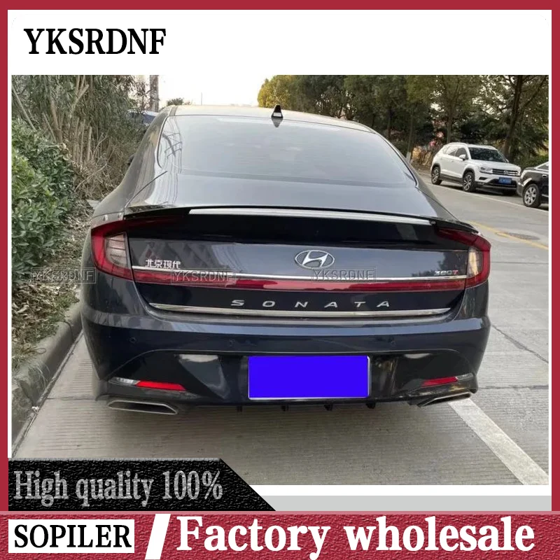 Alerón trasero de maletero ABS para Hyundai Sonata DN8 2019-2021
