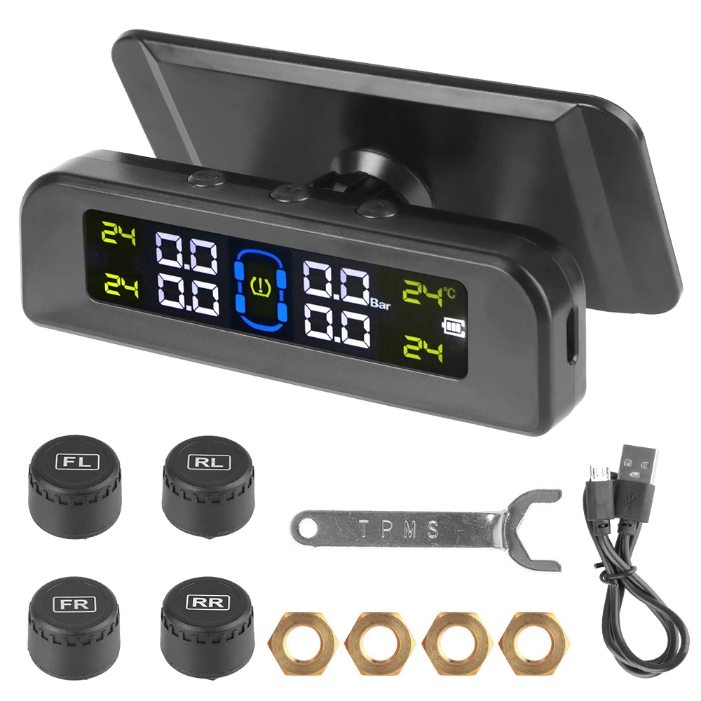 TPMS solar con sensores de presión: control de neumáticos