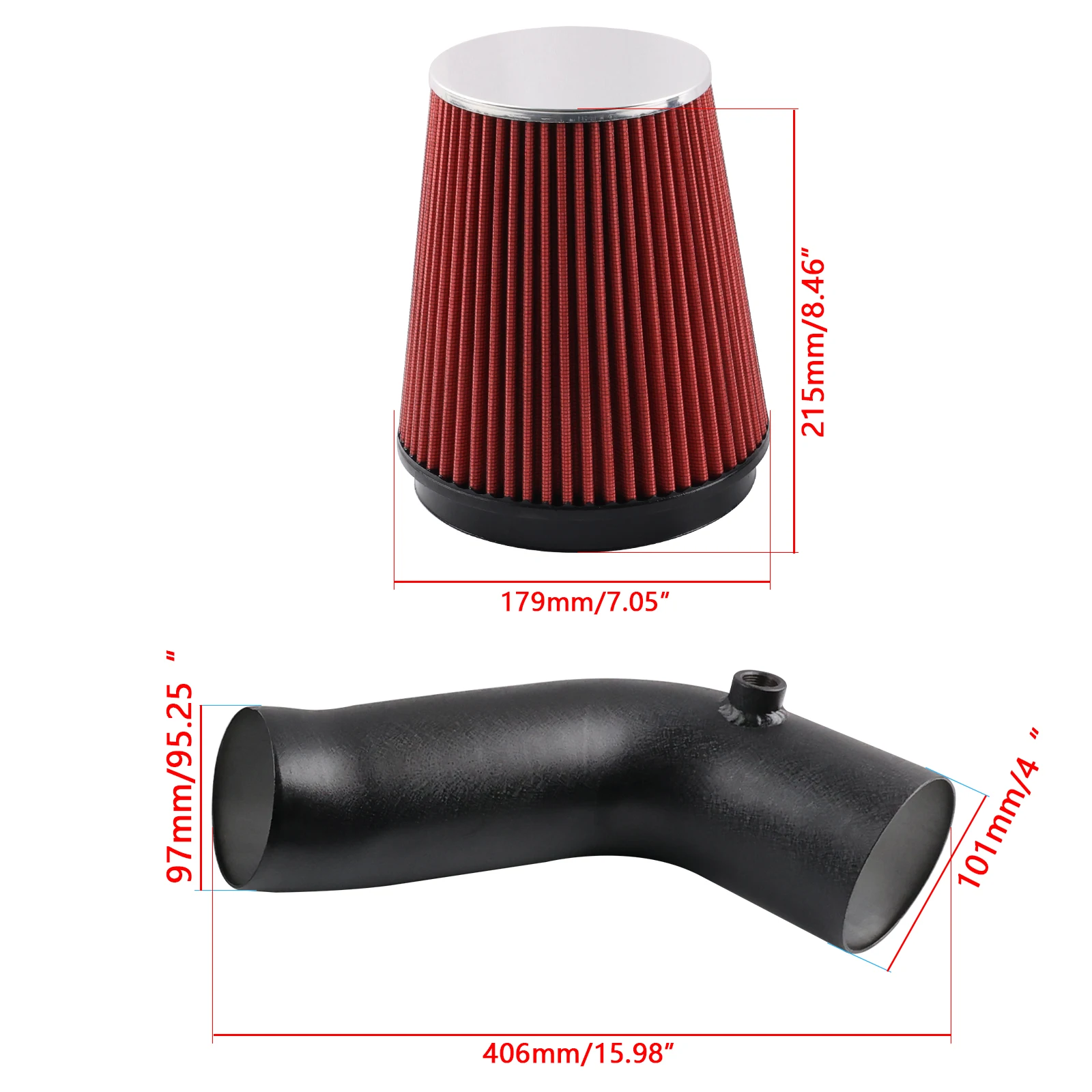Kit de admisión de aire frío con escudo térmico Dodge Ram 1500 5.7 V8 - imagen 3