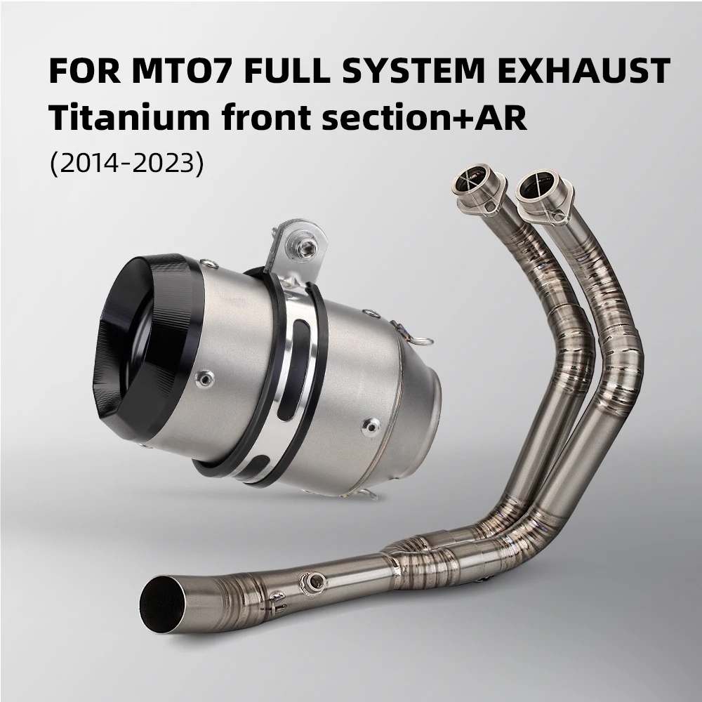 Escape MT07 original para FZ07 51mm - tubo delantero y Slip-On