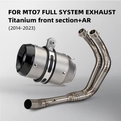 Escape MT07 original para FZ07 51mm - tubo delantero y Slip-On