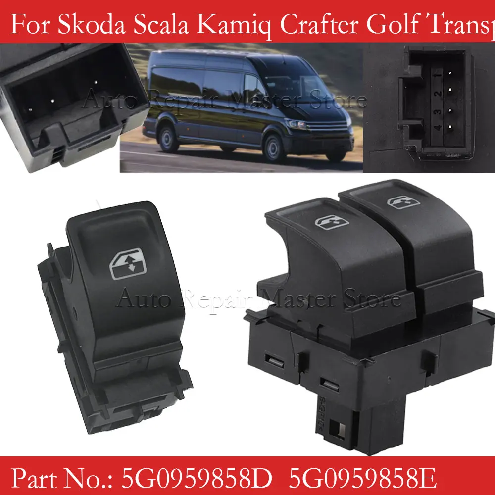 Interruptor elevalunas 5G0959855 para VW Golf Passat B8 Tiguan