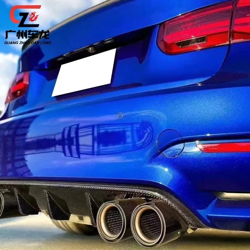 Difusor trasero de fibra de carbono BMW M3 M4 F80 F82 2014-2019 - imagen 5