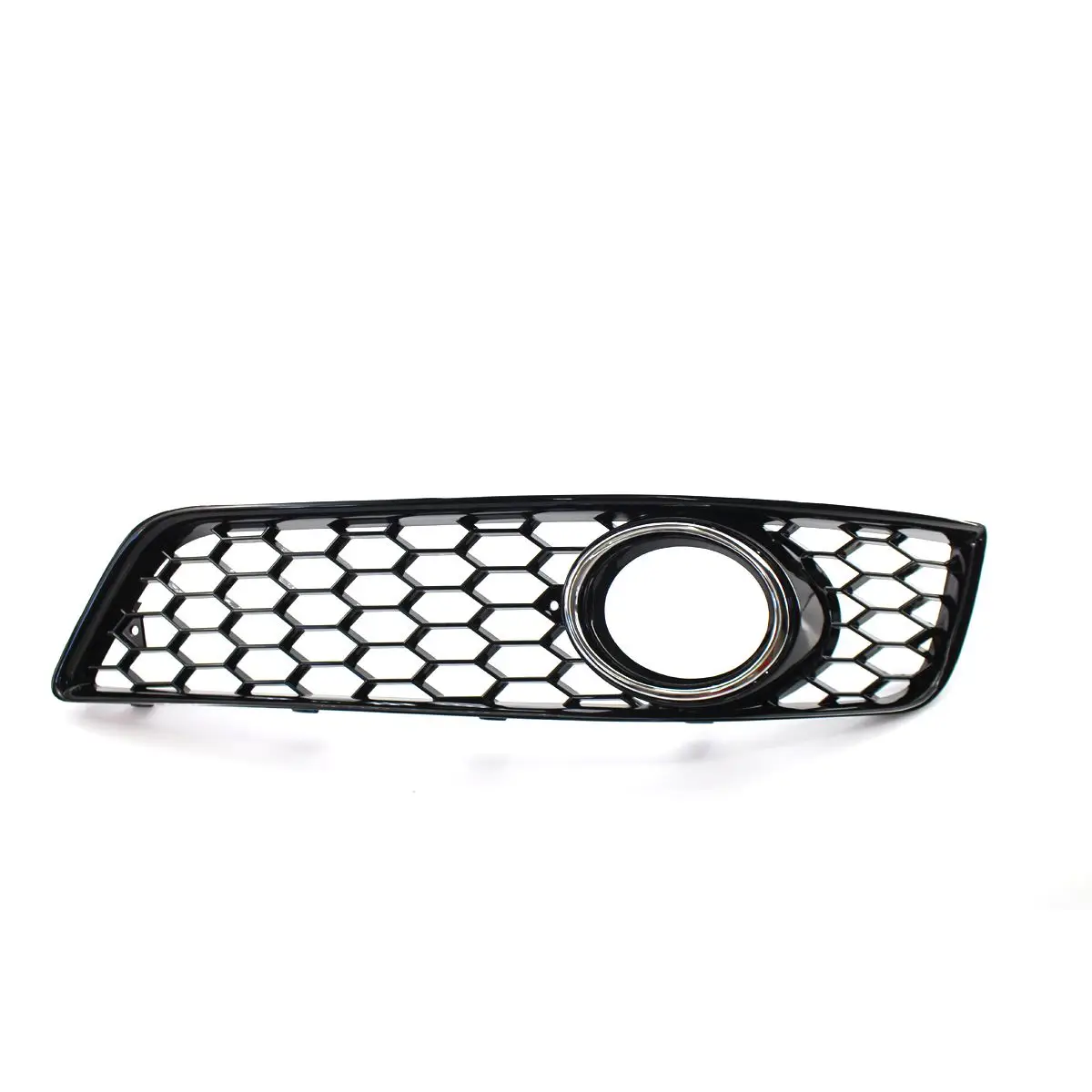 Para Audi A3 8P 2009-2013 luz antiniebla del parachoques delantero rejilla de carreras 1 par de malla de panal cubierta de rejilla de lámpara antiniebla brillante/cromo - imagen 3