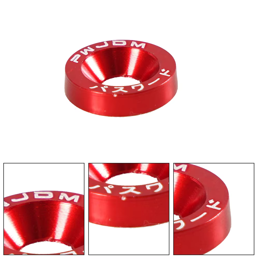 Tornillos M6 de aluminio con arandela para carrocería Honda JDM - imagen 3