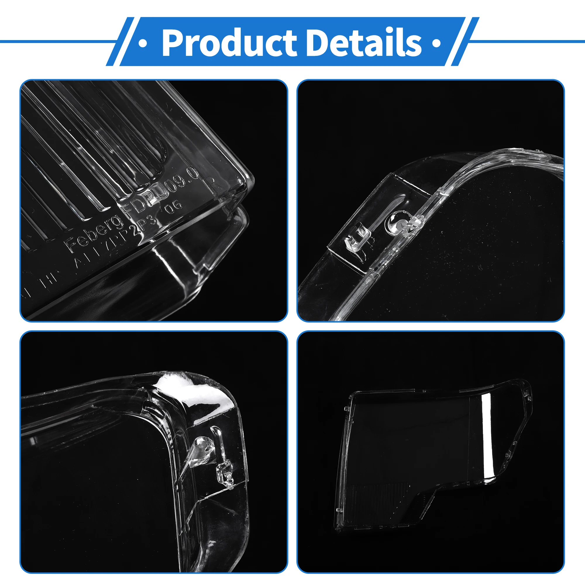 UXCELL cubierta lente faro frontal derecha Ford F-150 2009-2014 - imagen 4