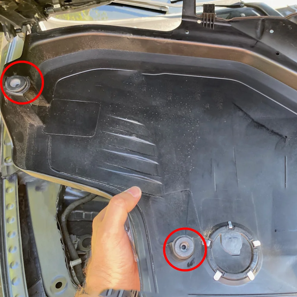Topes de goma para capó BMW X3 F25/G01/F97 2010-2020 - imagen 3