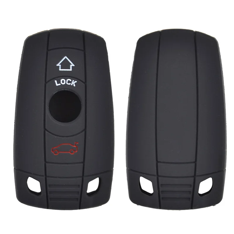 Funda llave BMW silicona 3 botones Series 1,3,5,X3,X5 - imagen 2
