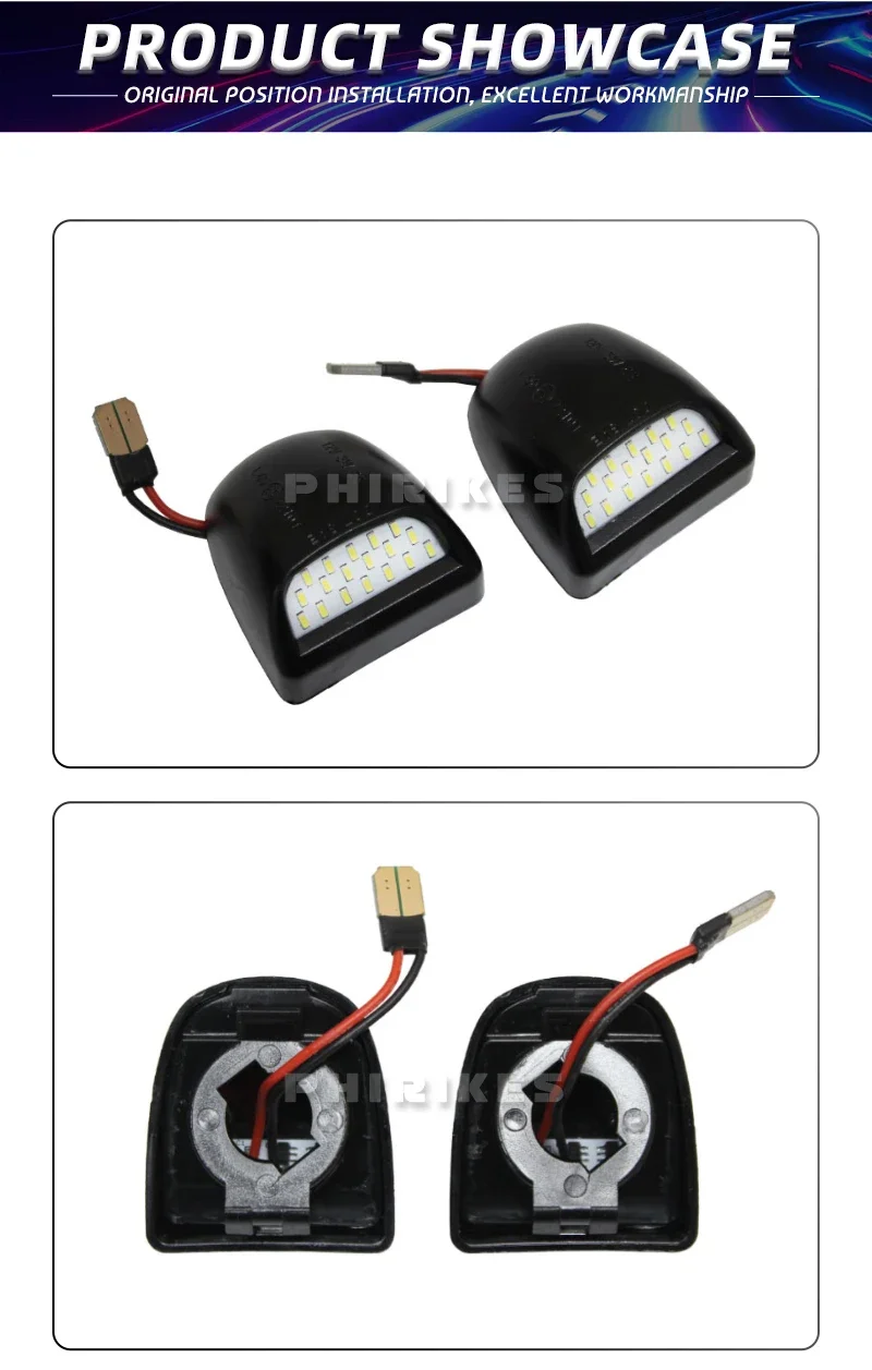 Vista frontal del LED