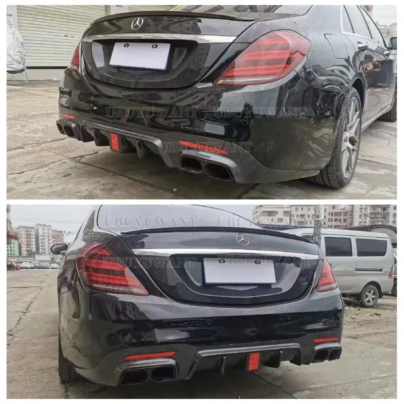 Alerón de maletero efecto carbono para Mercedes-Benz Clase S W222 - imagen 4