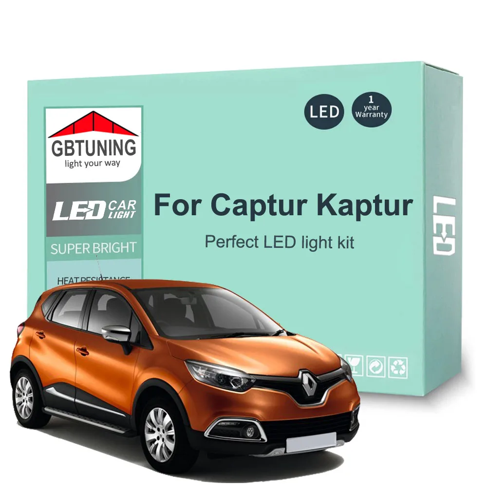 Bombillas LED Interior CANBUS para Renault Captur Kaptur 2013-2022