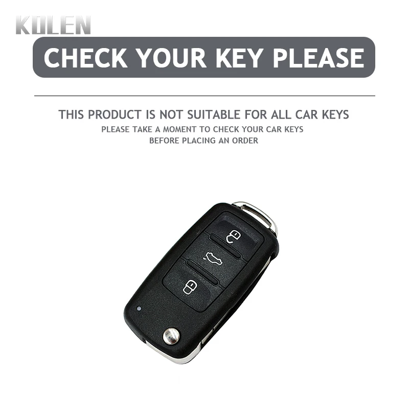 Funda llave de carbono ABS para VW Polo, Golf, Passat y Tiguan - imagen 5
