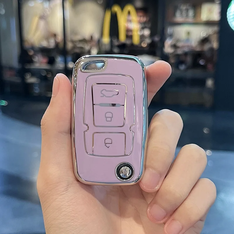 Detalle de los botones de la funda para llave