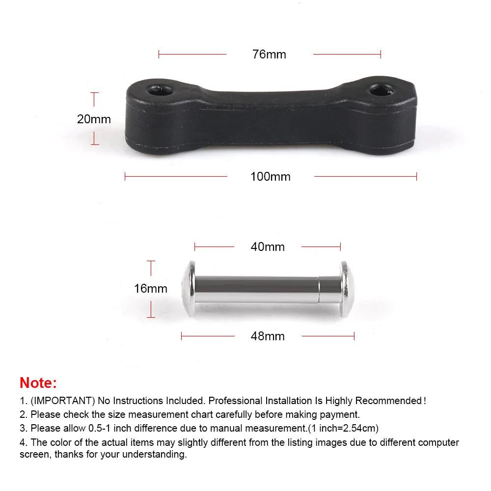 Kit de pestillo de capó antivibración para Jeep Wrangler JK 2007-2017 - imagen 2