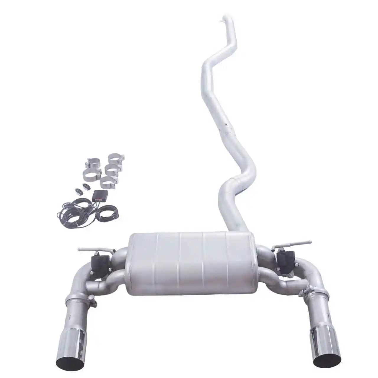 Escape catback GFC acero inoxidable con válvula – BMW 340i F30 B58 - imagen 2