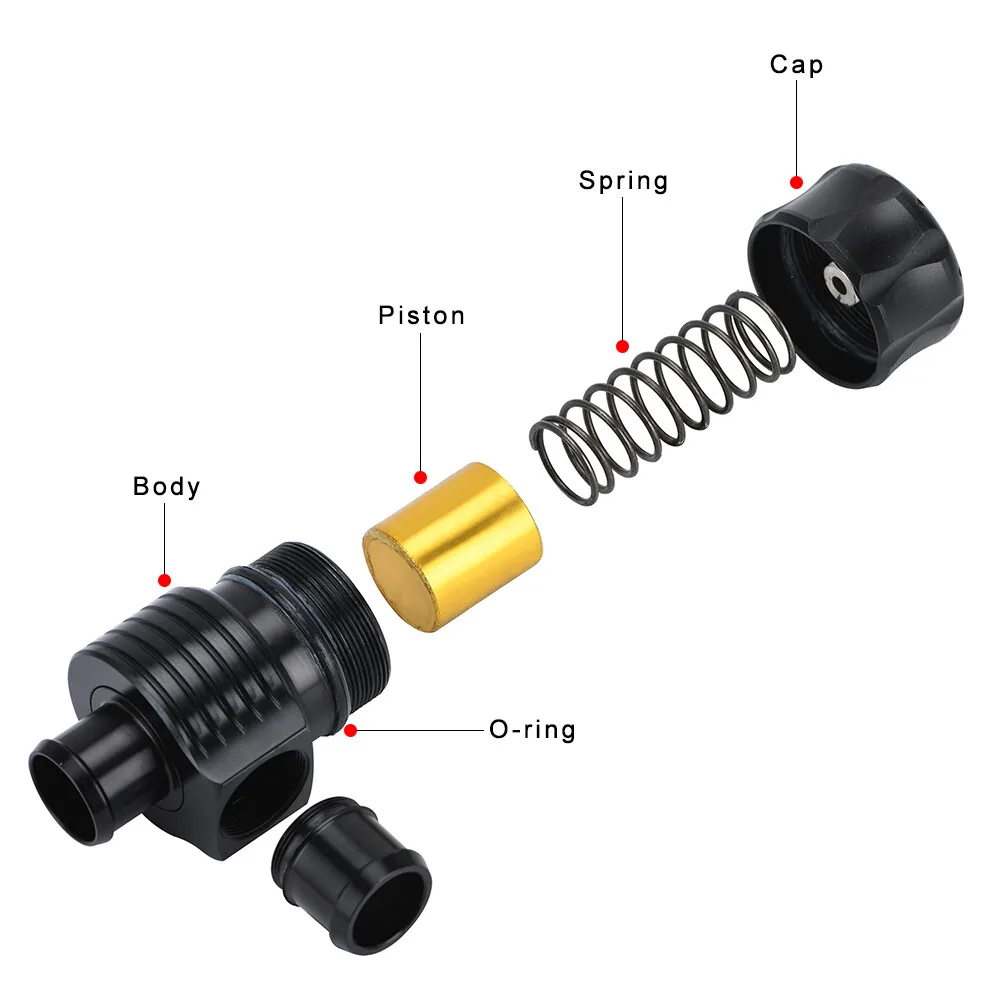 Válvula de descarga diésel Universal Turbo de aluminio, 25mm, válvula de descarga diésel, Kits BOV diésel para AUDI A3 S3 A4 A6 A8 S4 TT 1,8 TURBO - imagen 4