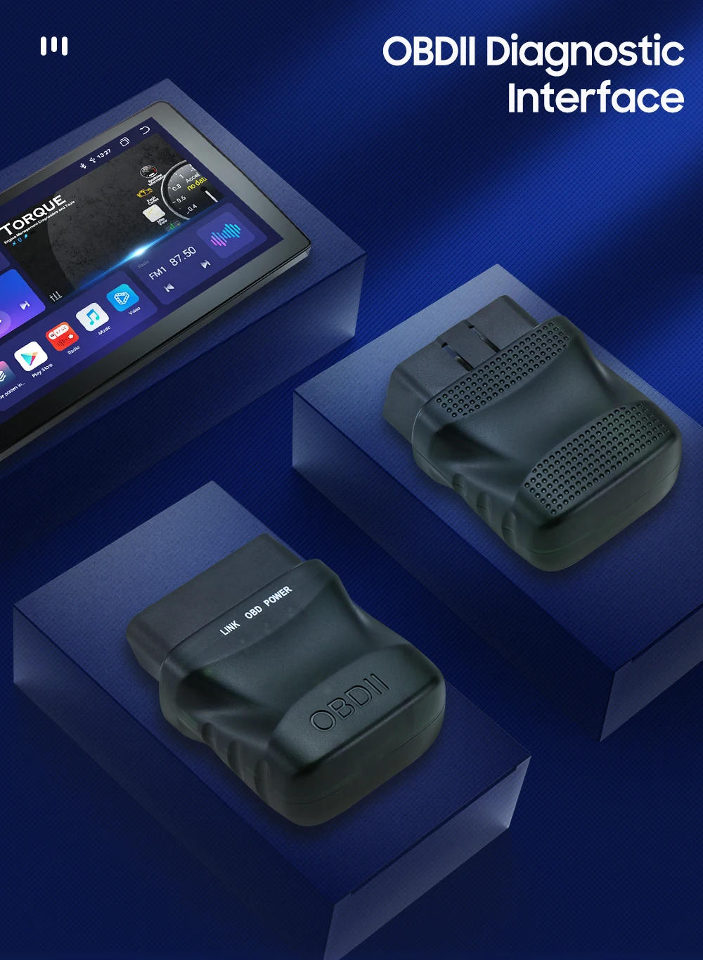 Hizpo autorradio PJ-908 con navegación, Bluetooth y OBD2 - imagen 2