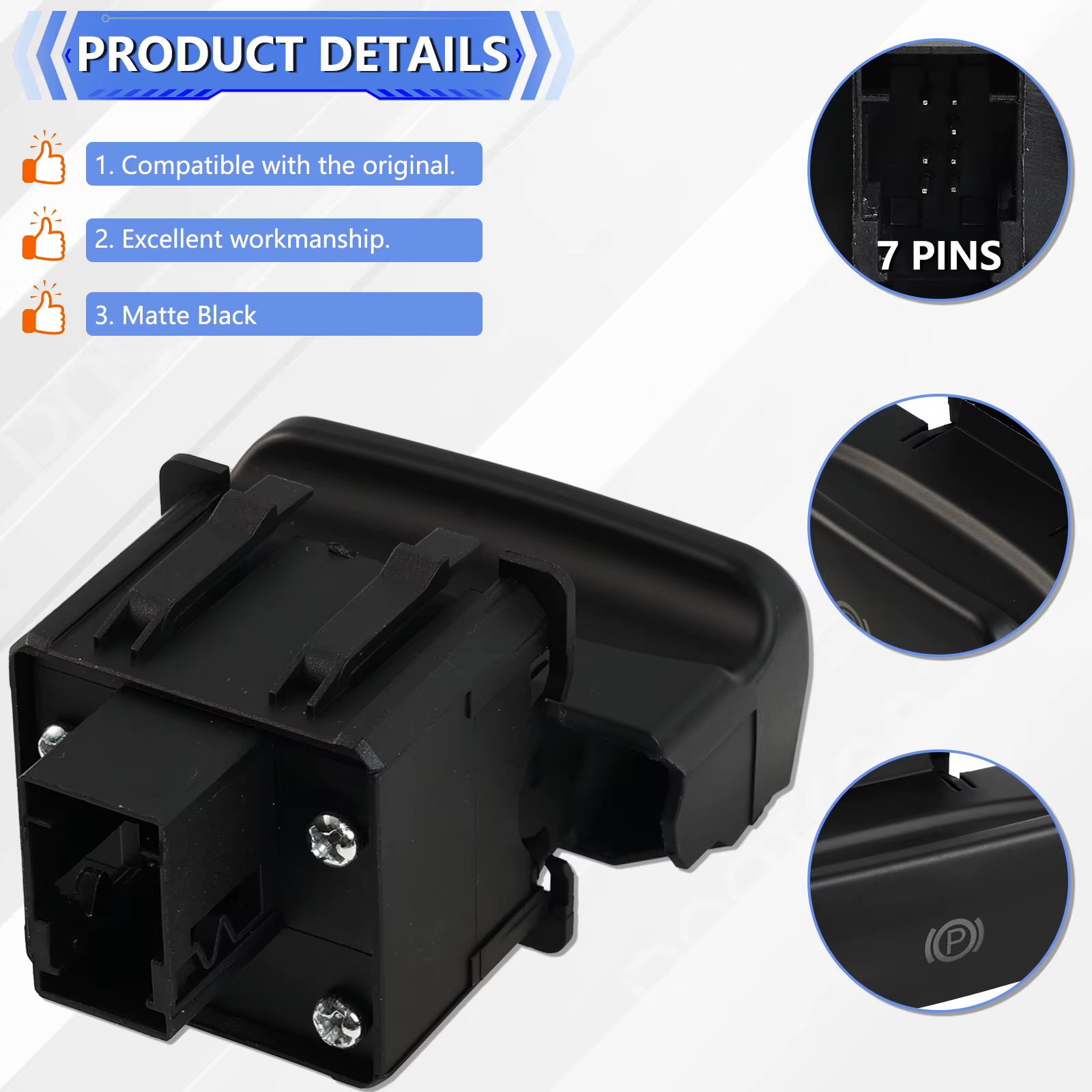 Para Peugeot 3008/5008 Citroen C4 II C4 Grand DS4 freno de estacionamiento electrónico interruptor de Control de freno de mano botón P 470702 470703 470706 - imagen 4