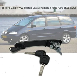 6K0837205 Maneta exterior delantera con bombín VW Sharan/Ford Galaxy