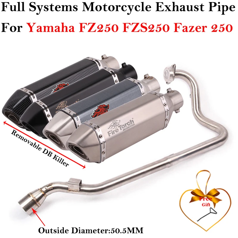 Escape Slip-On Yamaha FZ/FZS Fazer 250 con db killer y enlace