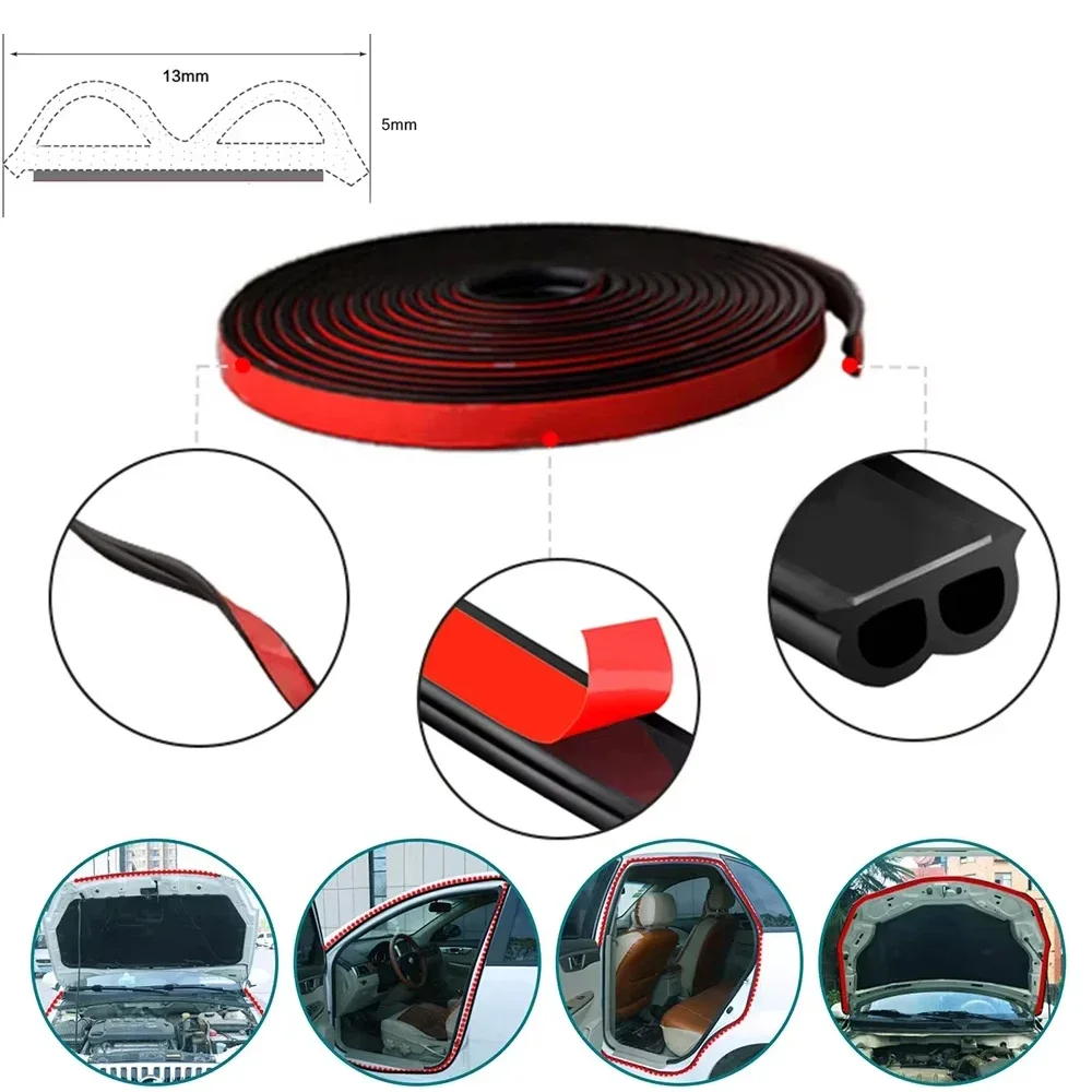 Burlete de goma autoadhesivo universal para puertas y ventanas