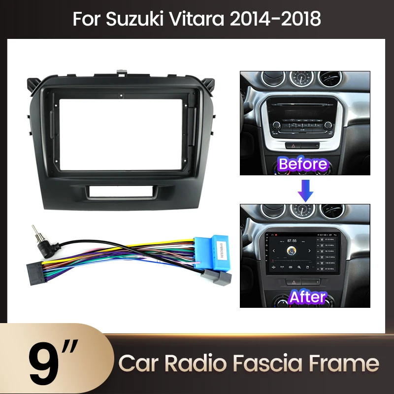 Kit Fascia Radio MEKEDE Adaptador Marco – Suzuki Vitara 2014-2018
