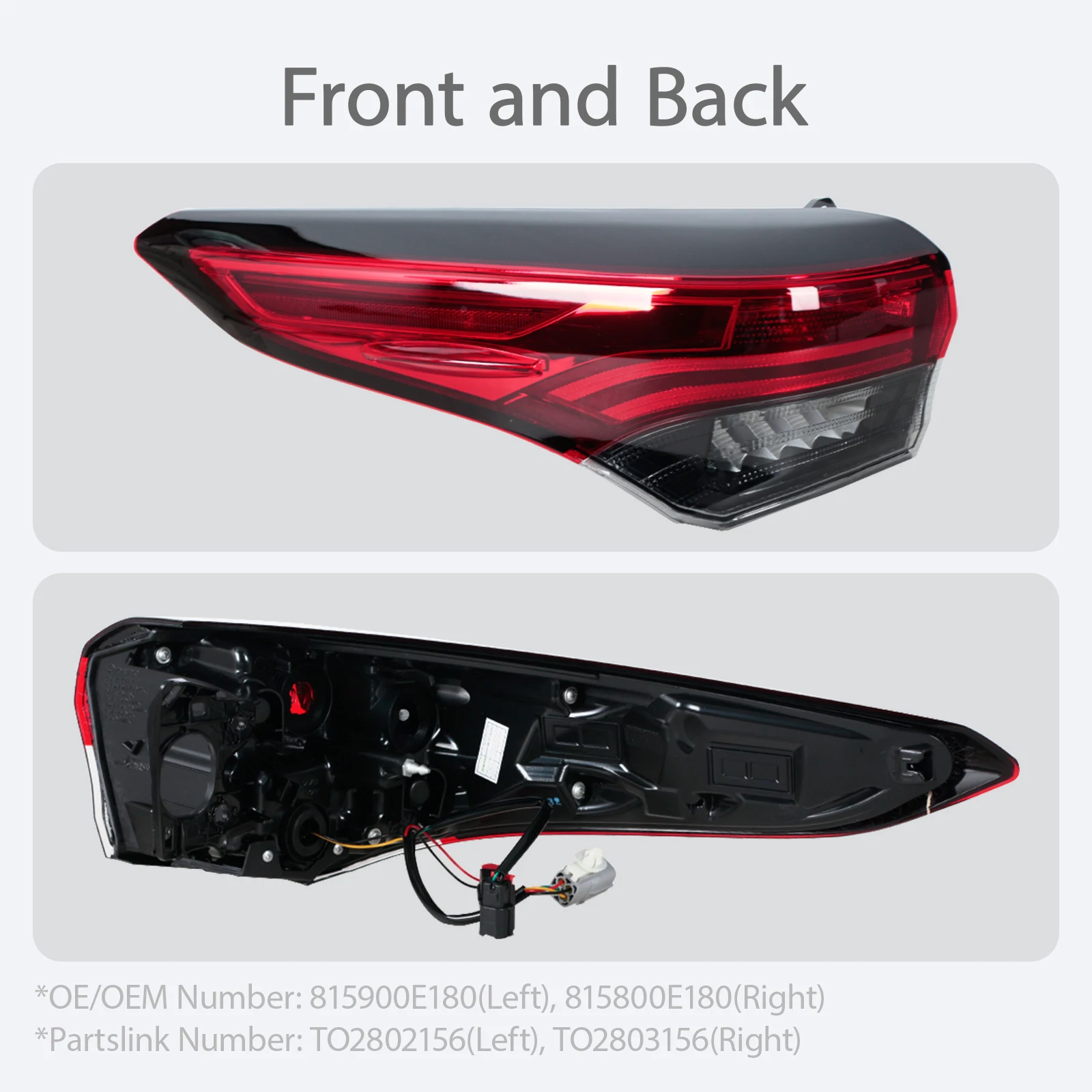 Faro trasero LED Toyota Highlander 2020-2022 freno y marcha atrás - imagen 3