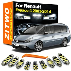 ZITWO Kit bombillas LED luz lectura y cúpula interior Renault Espace IV