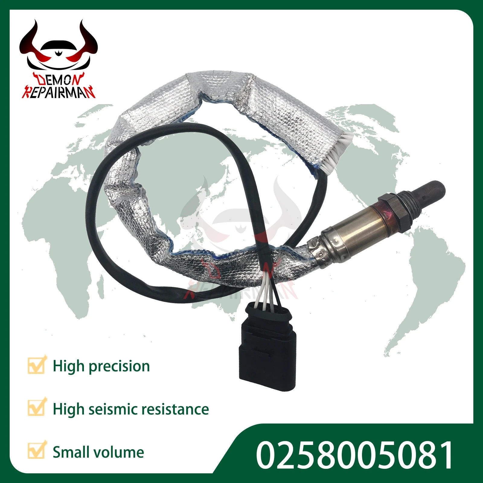BOSCH 0258005081 Sonda lambda - Audi A3, Skoda Octavia, SEAT Ibiza - imagen 2