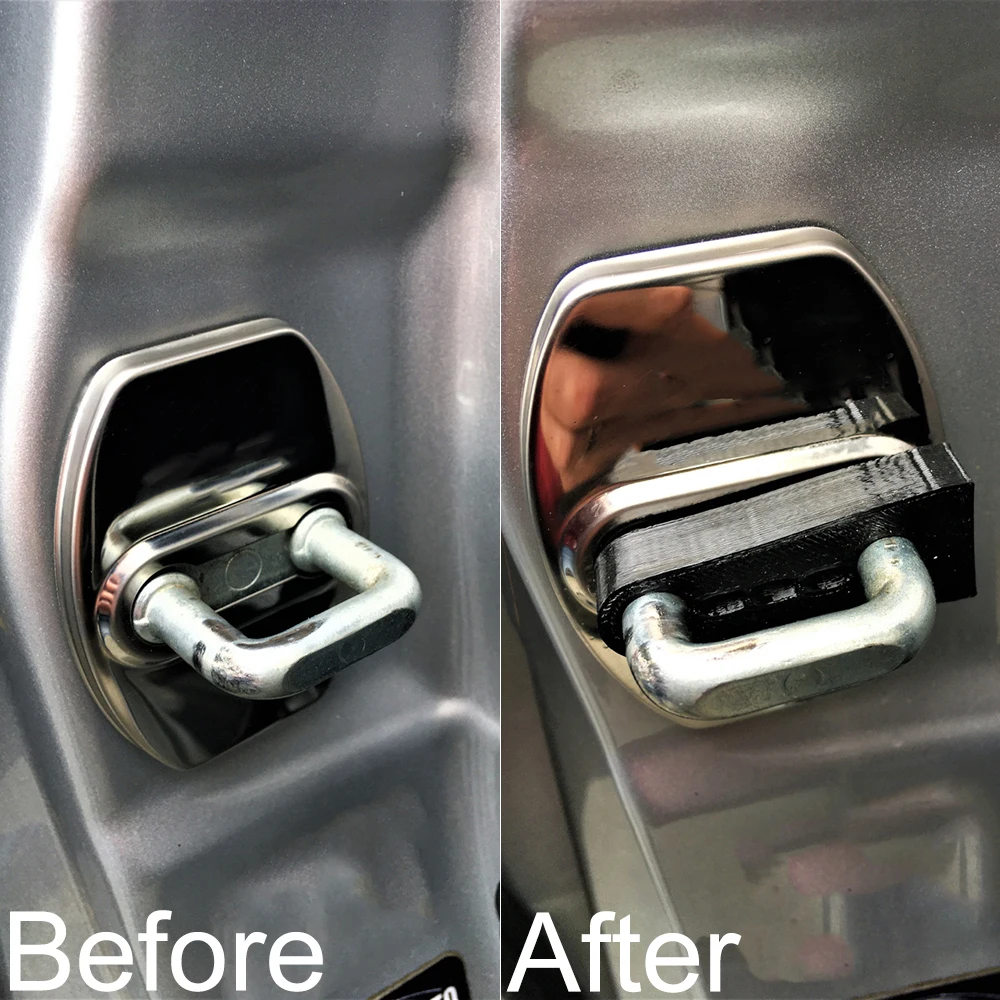 Amortiguador de sonido para cerradura de puerta, amortiguación para Toyota Land Cruiser Prado J150 J120 2002 - 2018 Lexus GX 400/460 - imagen 3