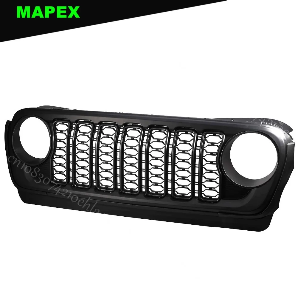 Parrilla delantera malla negra para Jeep Wrangler JL y Gladiator JT - imagen 3