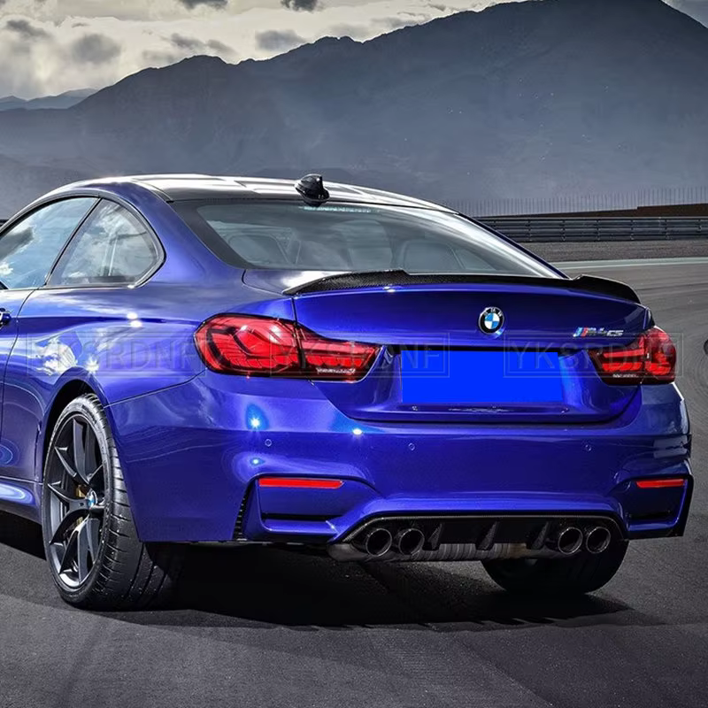 Alerón trasero de fibra de carbono estilo CS para BMW M4 F82/F32 - imagen 3