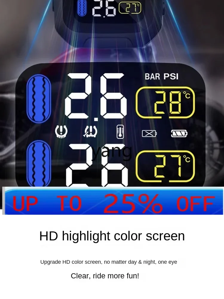 Lhh motocicleta T1S Monitor de presión de neumáticos interno y externo Monitor T1Pro equipo de alarma T3