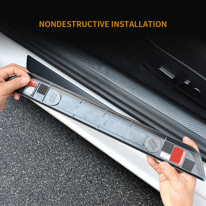 Protectores de puerta y alféizar LED para Tesla Modelo Y - imagen 5