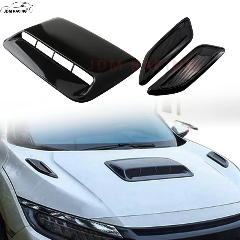 Toma de aire decorativa universal para capó de coche tuning