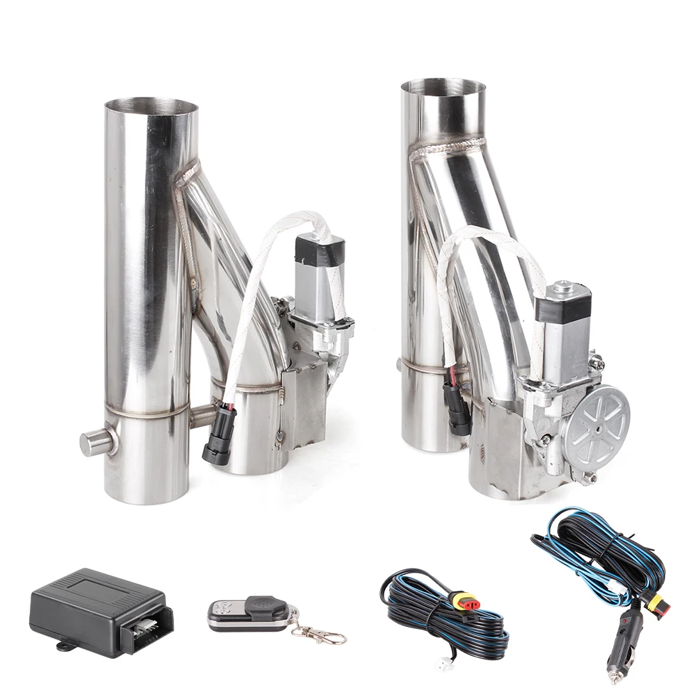 RASTP Kit de corte de escape eléctrico doble 2,5/2,25 pulgadas - imagen 2