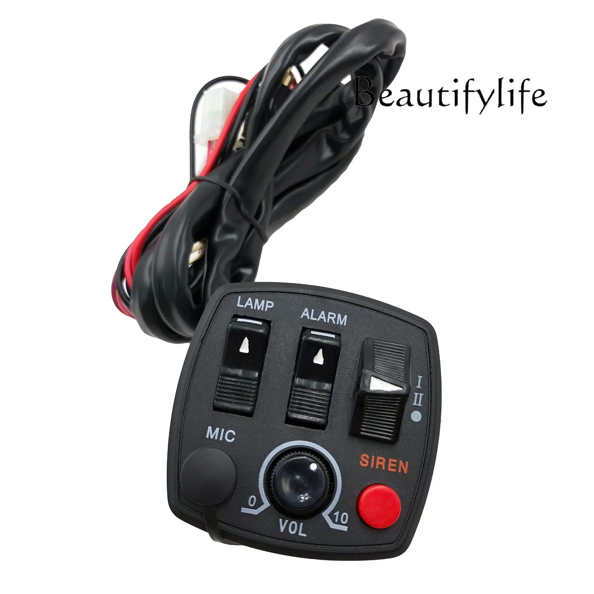 Caja control luces policía PTB0081 con altavoz y micrófono