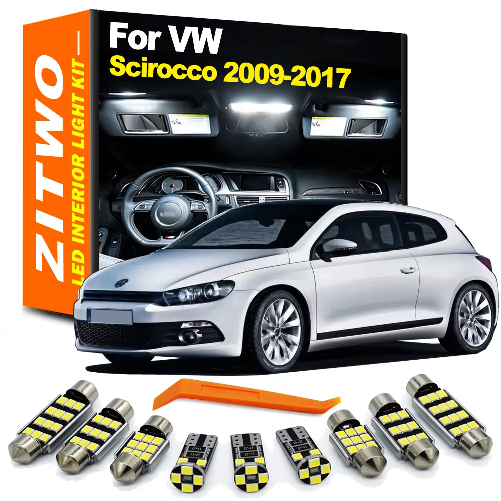 ZITWO Kit bombillas LED interior y maletero Canbus – VW Scirocco R