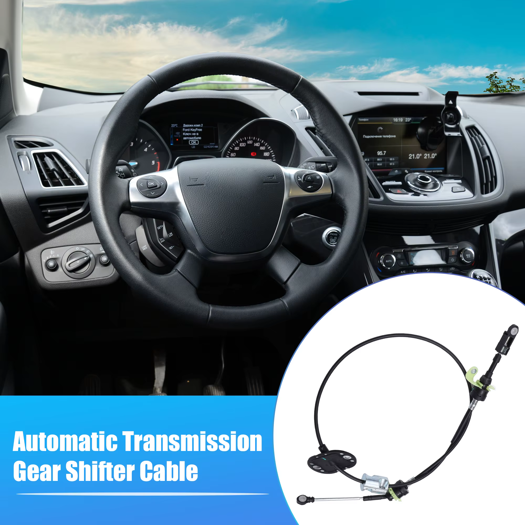 Cable Cambio Automático X Autohaux CJ5Z7E395A – Ford Escape 1.6L 2.0L - imagen 3