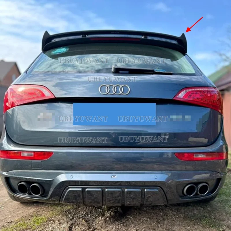 Para Q5 ABT estilo alta calidad fibra de carbono Materail alerón trasero del maletero ala Audi Q5 alerón 2009 2010 2011 2012 2013-2017 - imagen 5