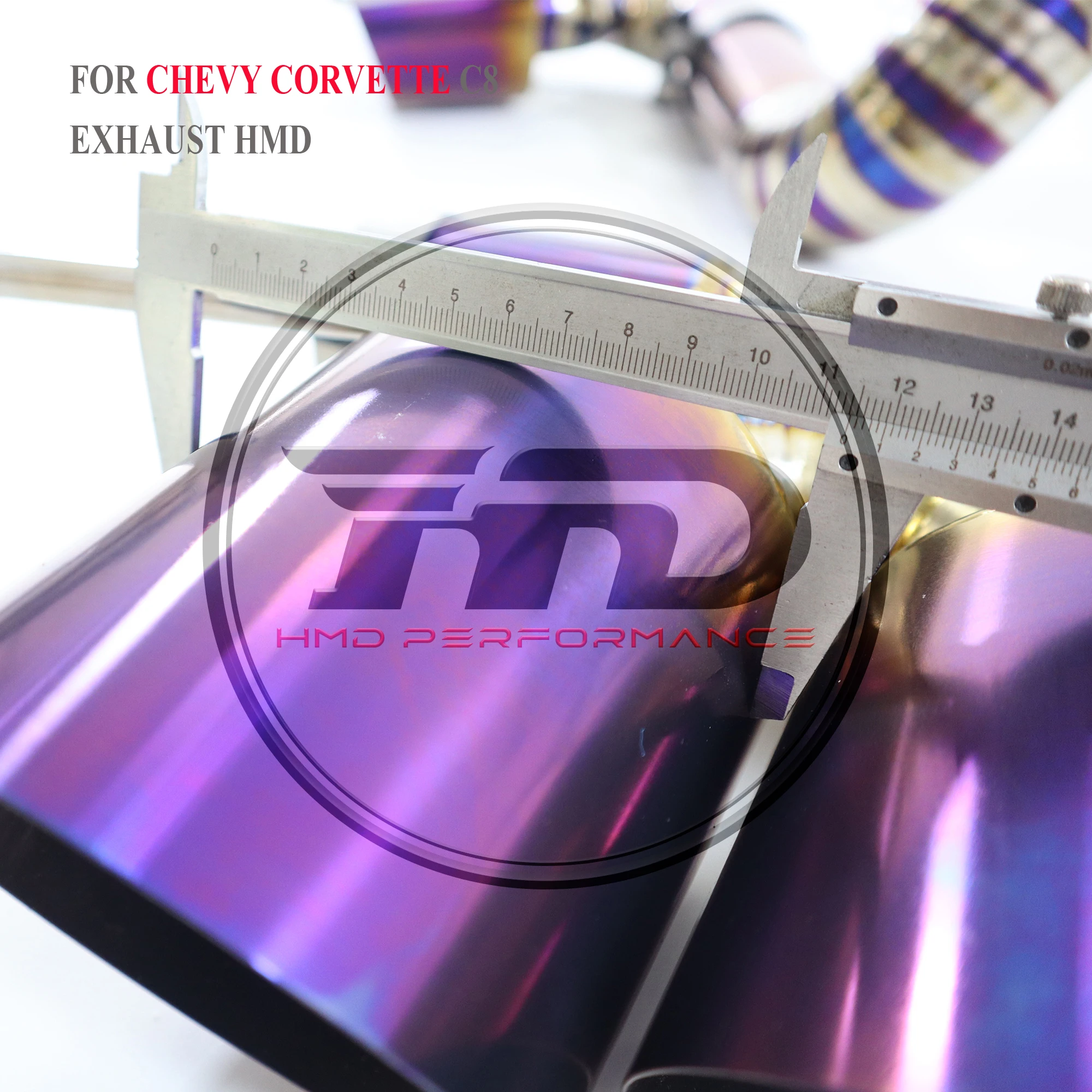 HMD Escape catback de titanio para Chevrolet Corvette C8 - imagen 5