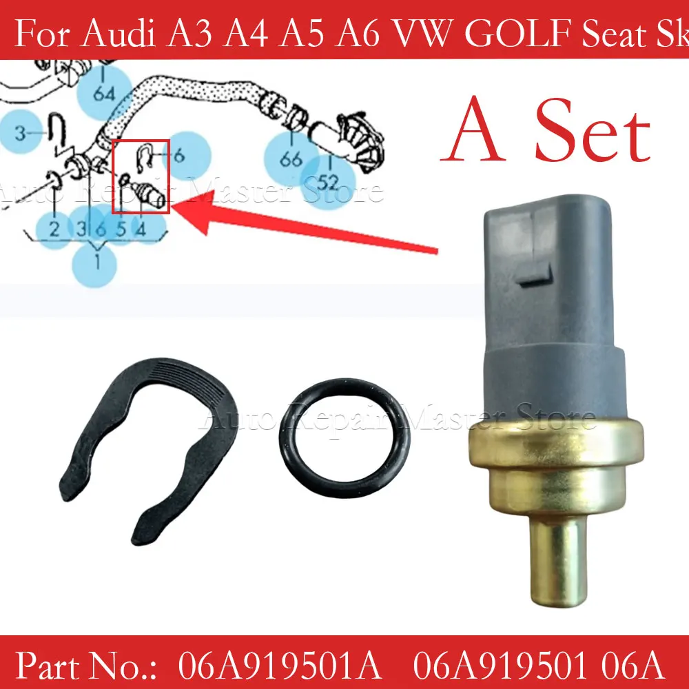 Sensor temperatura refrigerante 06A919501A – Audi VW SEAT Škoda