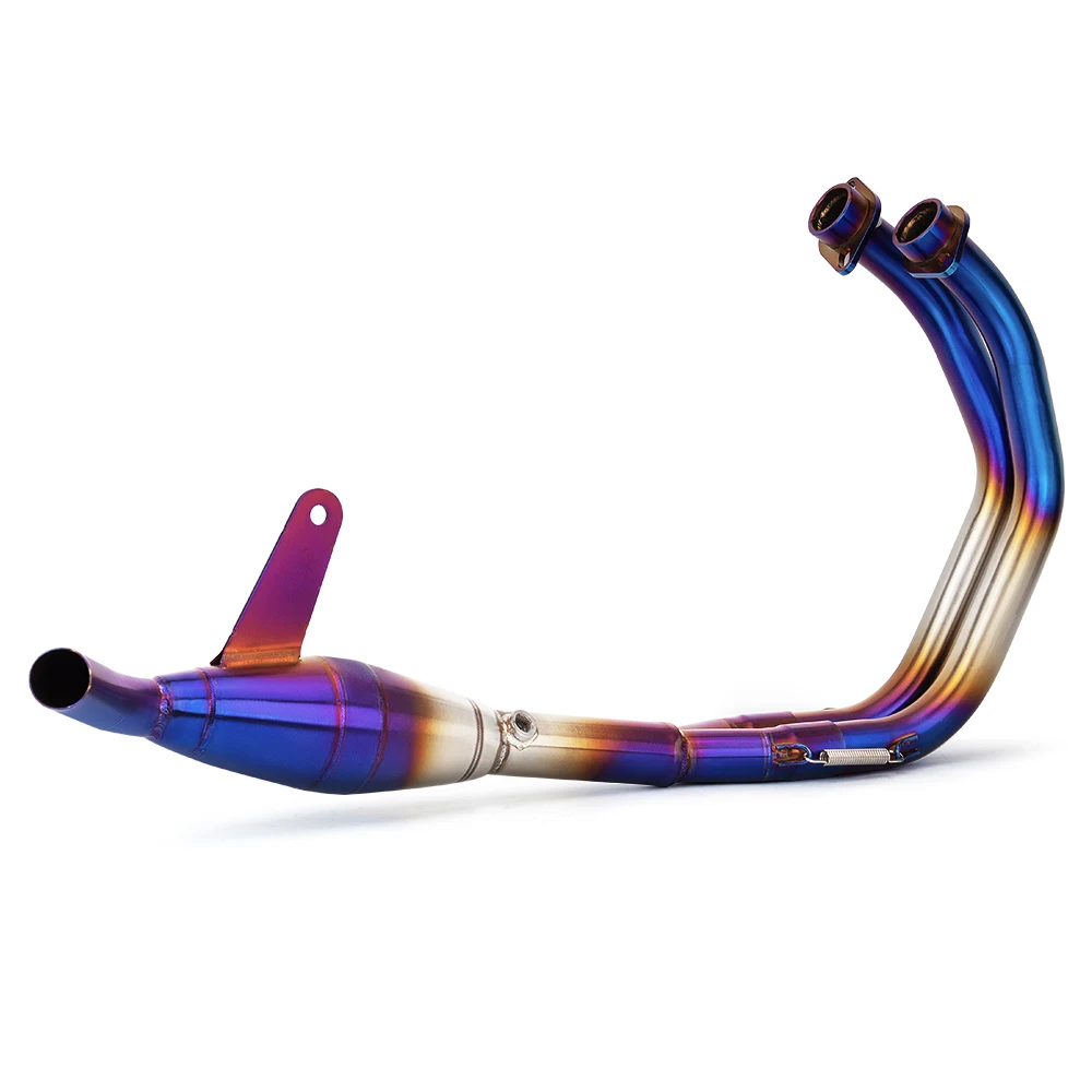 Para Yamaha YZF R3 R25 MT03 2015-2025 Escape de motocicleta inoxidable 32MM tubo de enlace frontal conectar silenciador OE línea de carreras de Escape - imagen 2