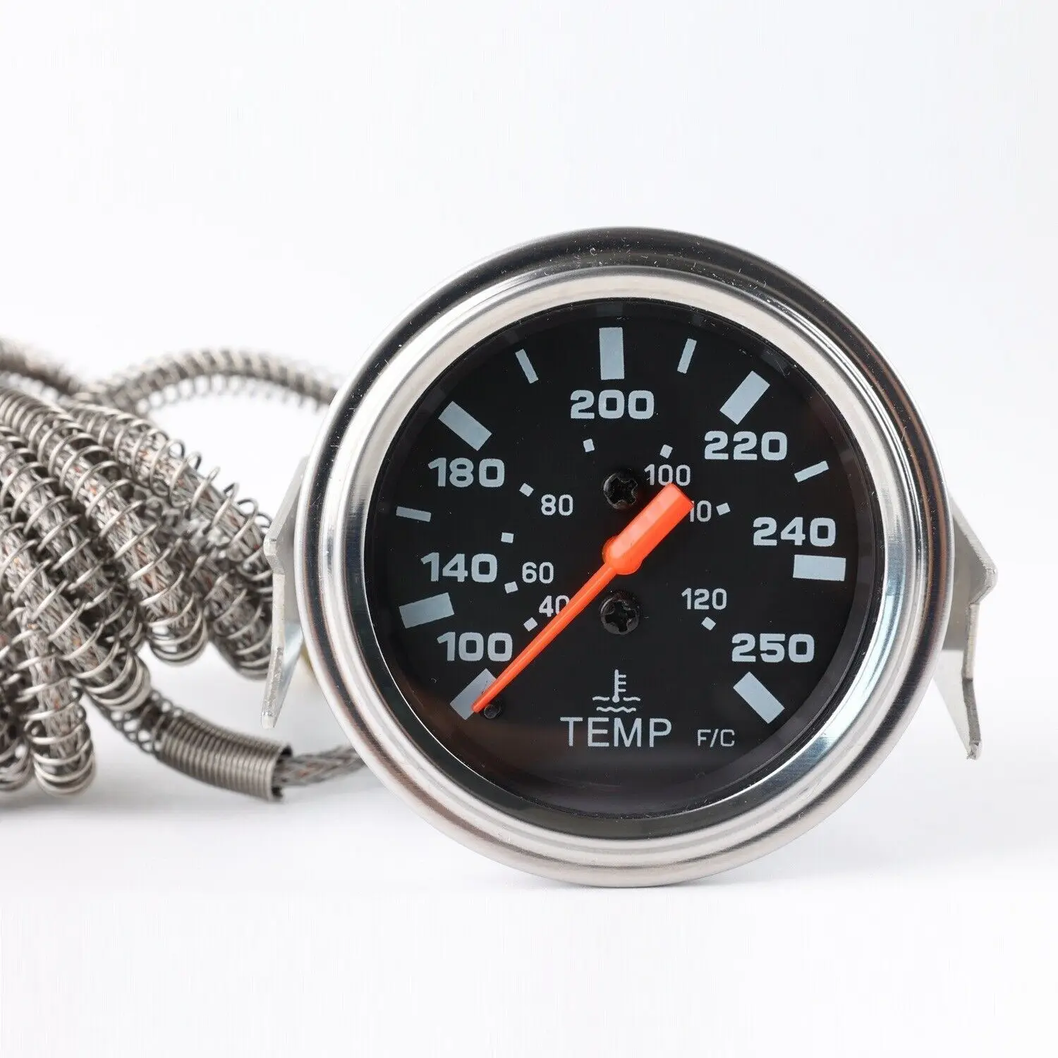Medidor mecánico de temperatura del agua para coche, dispositivo con Sensor NPT 120, 2 ", 52MM, 40-100 ℃/250-1/2 ℉ - imagen 2