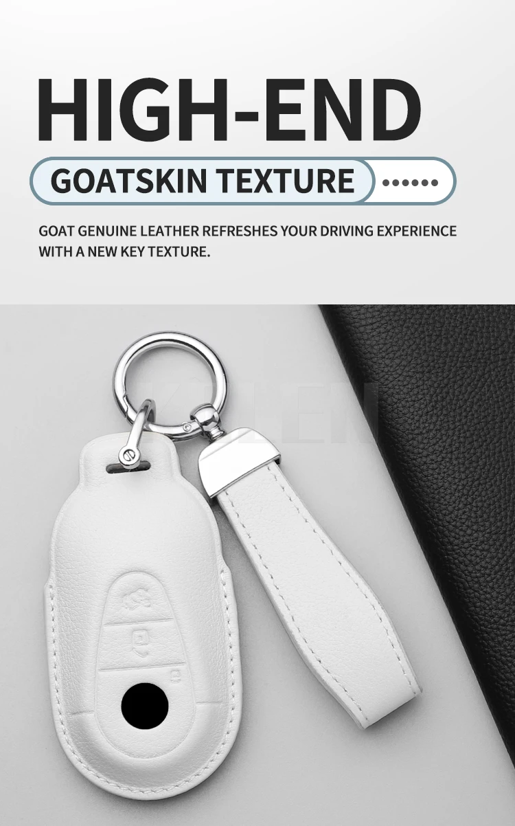 Detalle de la funda para llave Mercedes-Benz